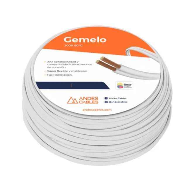 CABLE GEMELO Andes #20 AWG metro