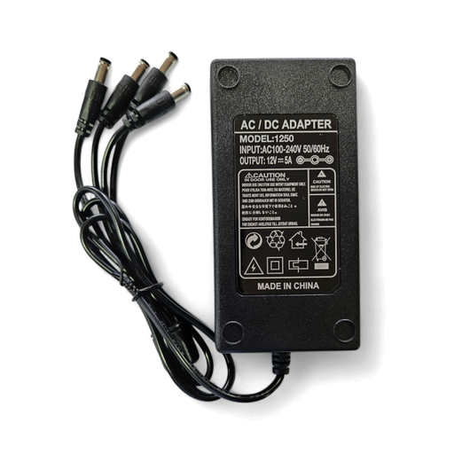 [SGL-F12V-5A4S] FUENTE SPLITER SegLeg 12V 5A 4 Salidas