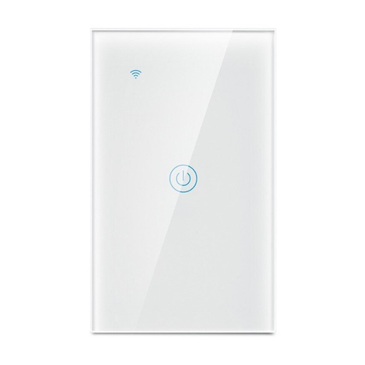 [TEC-IITB-1C] INTERRUPTOR WIFI Teclam TACTIL blanco 1 servicio
